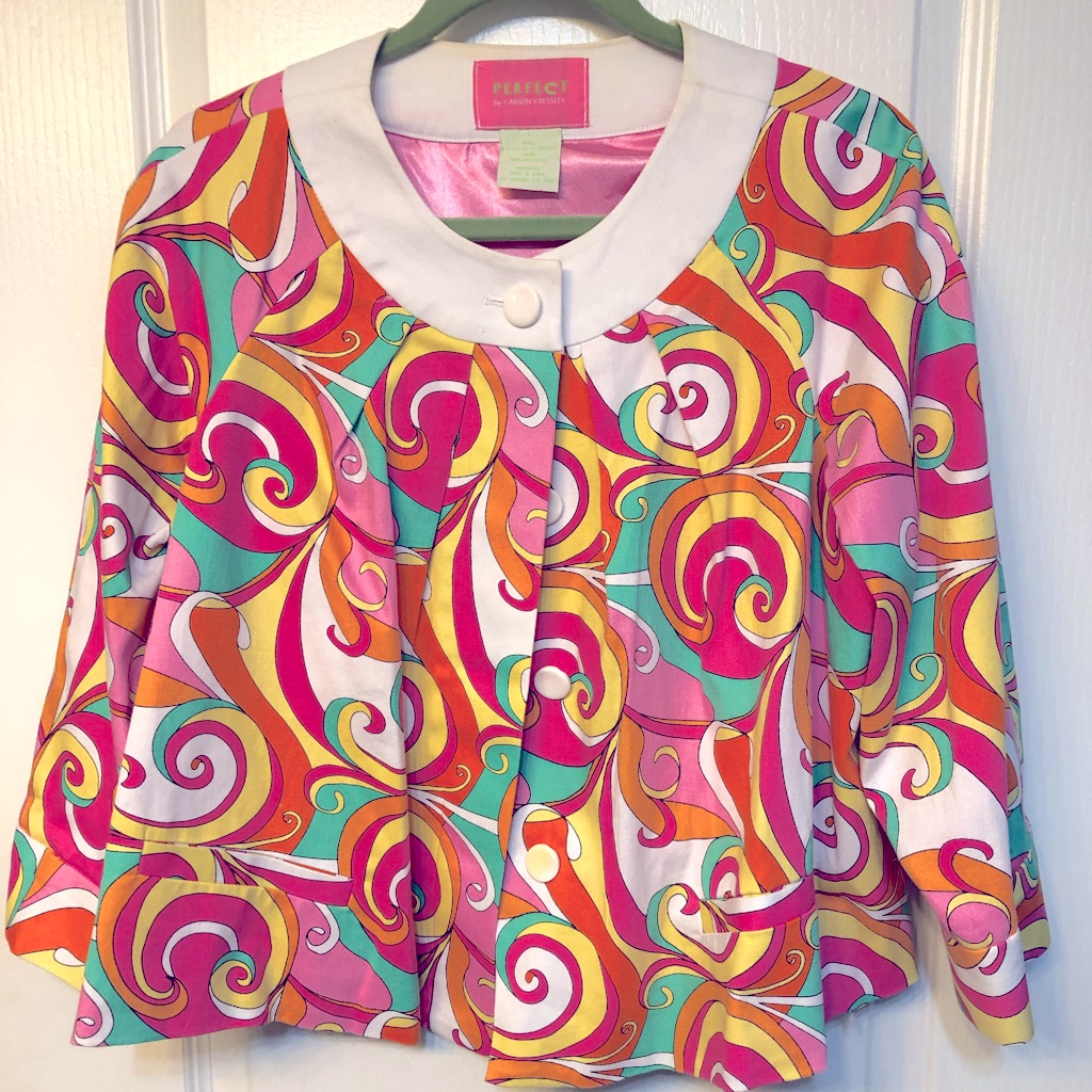 Multicolored Cropped Jacket